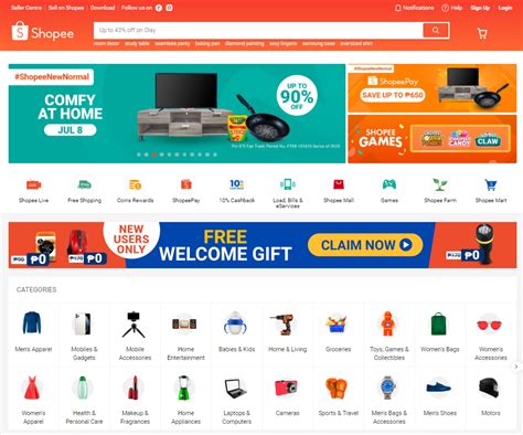 shopee website.